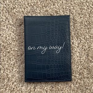 Faux Alligator Skin Passport Holder